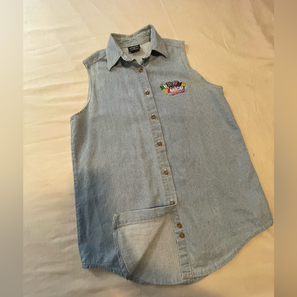 Vintage Nascar Jean Vest